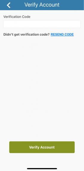 Screenshot of Ride Sun Metro app showing Verify Account screen